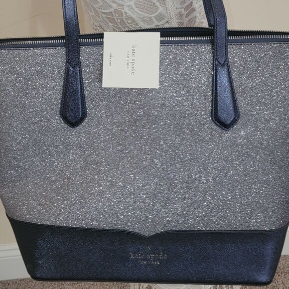 Kate Spade New York Lola Glitter Tote Large Shoulder Bag • Sold Out • NWOT - Picture 1 of 10